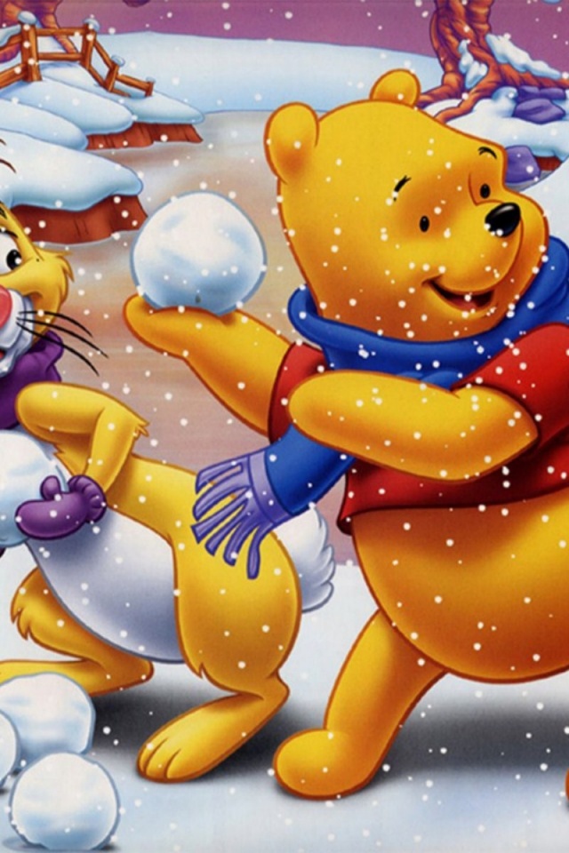 Winnie The Pooh Christmas Desktop Wa - Winnie The Pooh Christmas , HD Wallpaper & Backgrounds