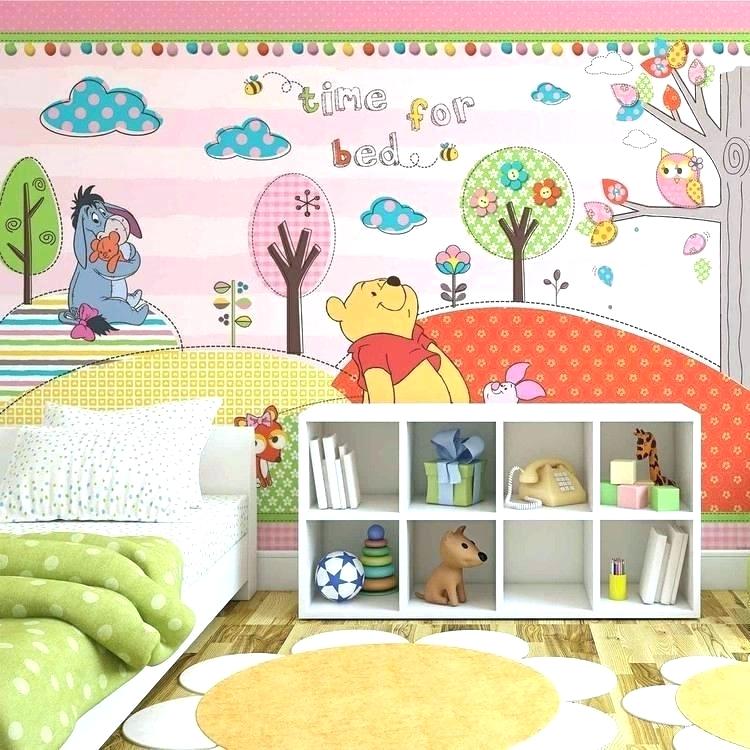 Winnie The Pooh Wall Decals The Pooh Wall Mural The - Carta Da Parati Bella , HD Wallpaper & Backgrounds