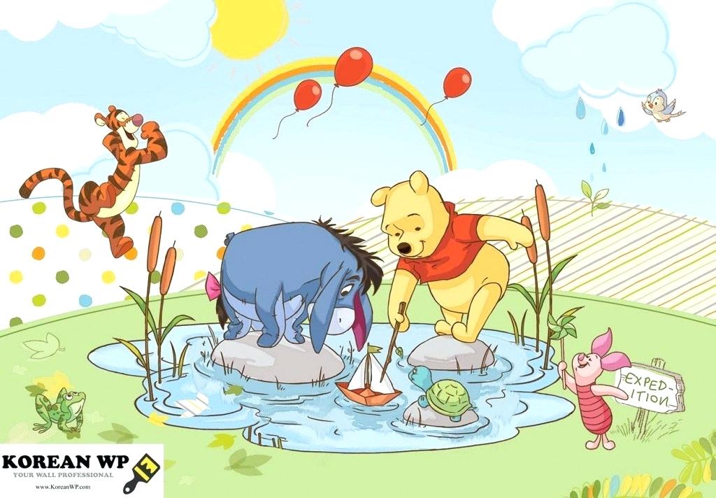 Winnie The Pooh Bedroom Wallpaper The Pooh And Friends - Pooh And Friends , HD Wallpaper & Backgrounds