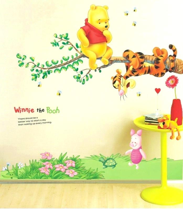 Winnie The Pooh Bedroom Wallpaper Charming Design The - Winnie Pooh Wall Decal , HD Wallpaper & Backgrounds