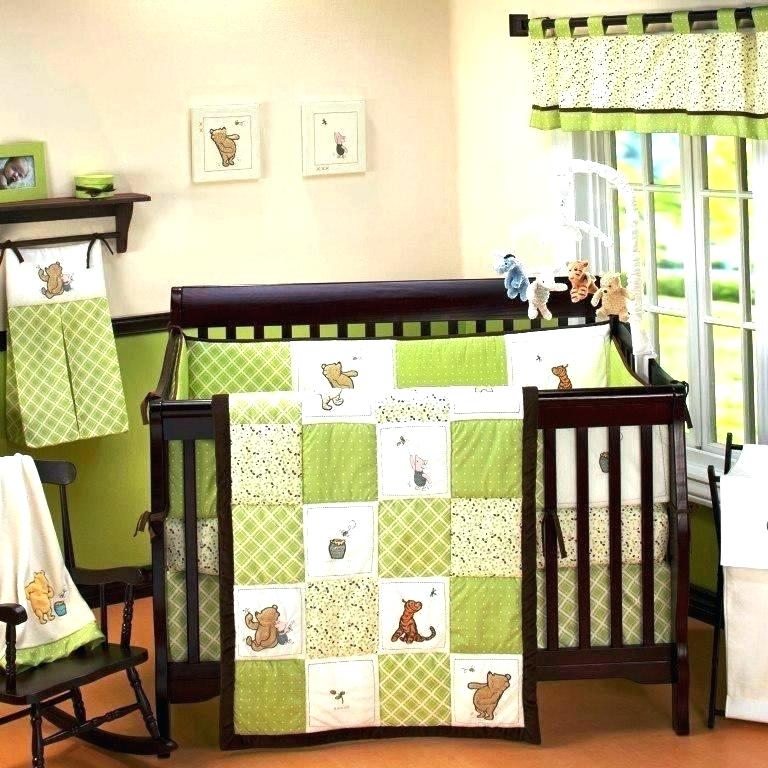Winnie The Pooh Nursery Decor Classic Bedding Wallpaper - Unisex Disney Nursery Ideas , HD Wallpaper & Backgrounds