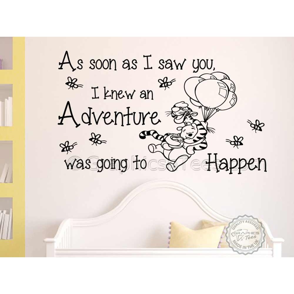 Nursery Wall Sticker, Winnie The Pooh And Tigger Bedroom - Wall , HD Wallpaper & Backgrounds