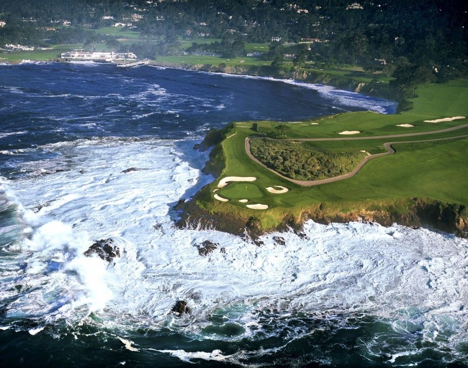 Pebble Beach Golf Course Wallpaper - Pebble Beach Golf Course Hole 6 , HD Wallpaper & Backgrounds