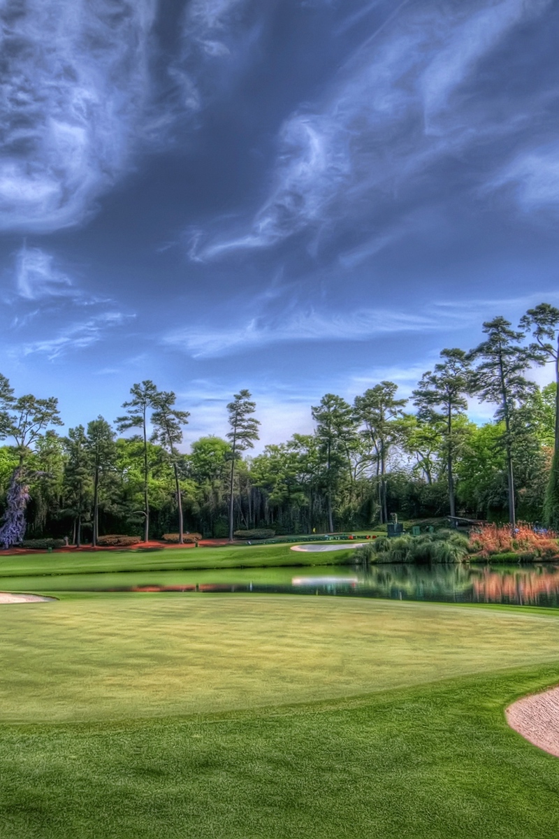 Wallpaper Field, Golf Course, Trees, Landscape - Golf Course Iphone Background , HD Wallpaper & Backgrounds