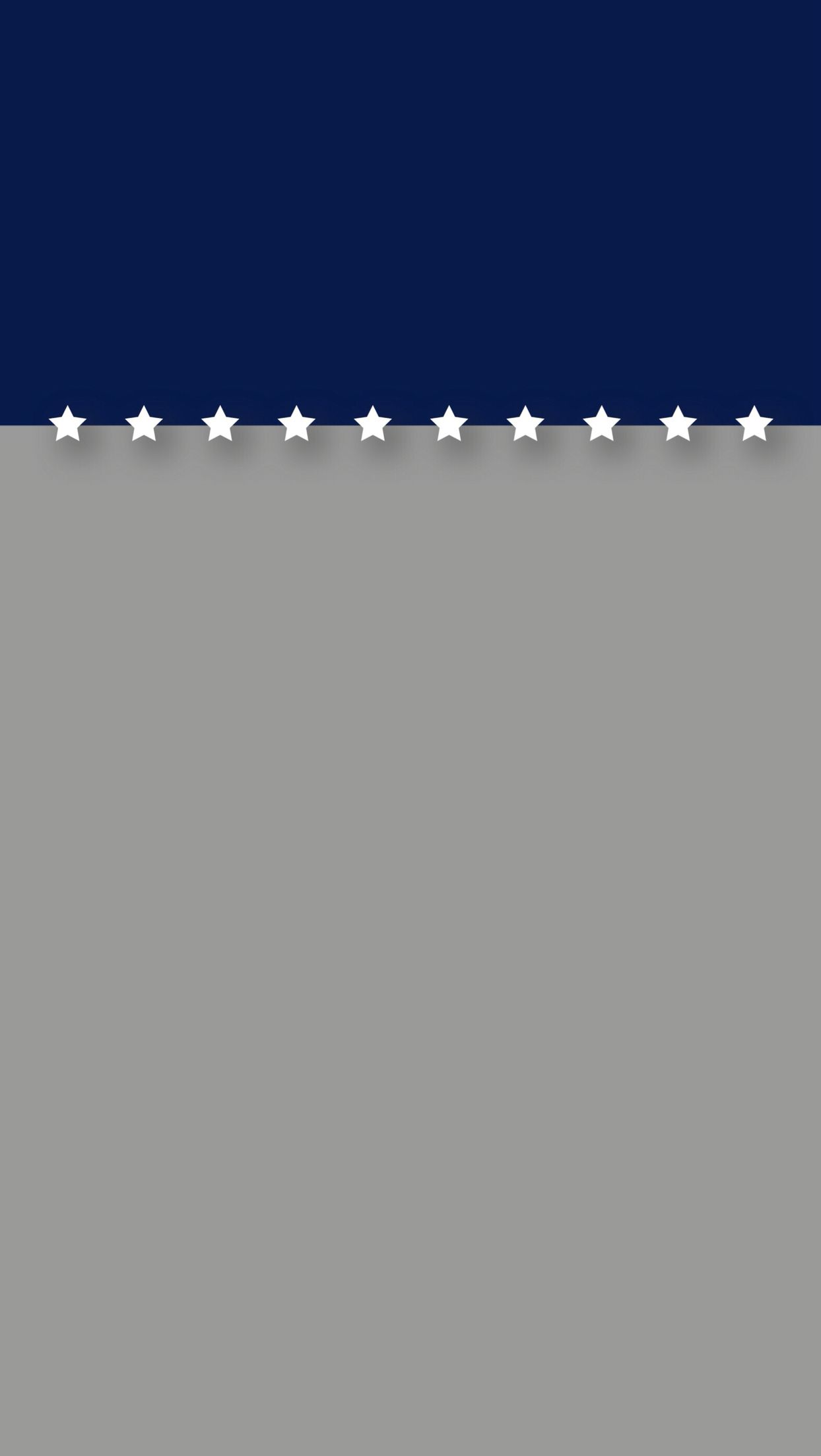 Minimal Blue And Gray With Stars Patriotic Iphone 6 - Minimal Lock Screen Iphone , HD Wallpaper & Backgrounds