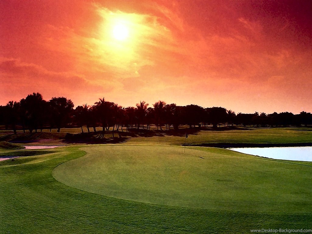 Golf Course Desktop Wallpapers 3d Along With Golf Course - Golf Backgrounds , HD Wallpaper & Backgrounds