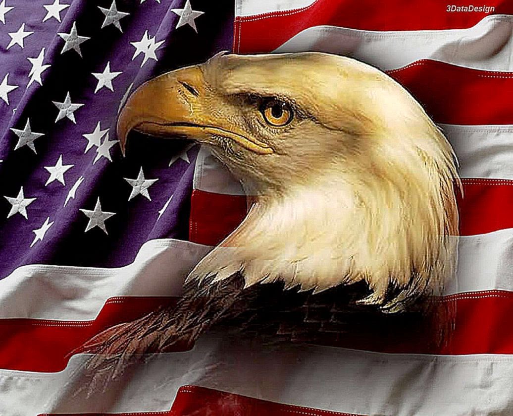 Patriotic Eagle Wallpapers Free Best Free Hd Wallpaper - Background American Flags With Eagles , HD Wallpaper & Backgrounds