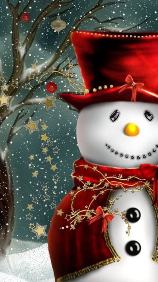 Android Hd - Snowman Christmas , HD Wallpaper & Backgrounds