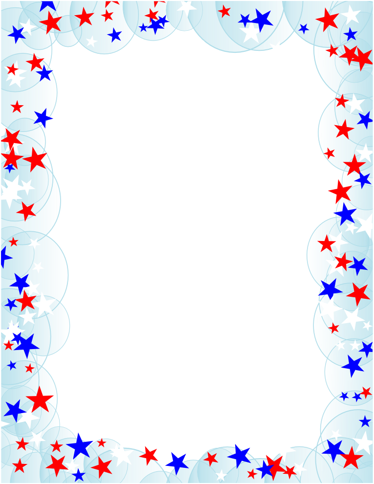 Patriotic Clipart Frame - Birthday Card Border Png , HD Wallpaper & Backgrounds
