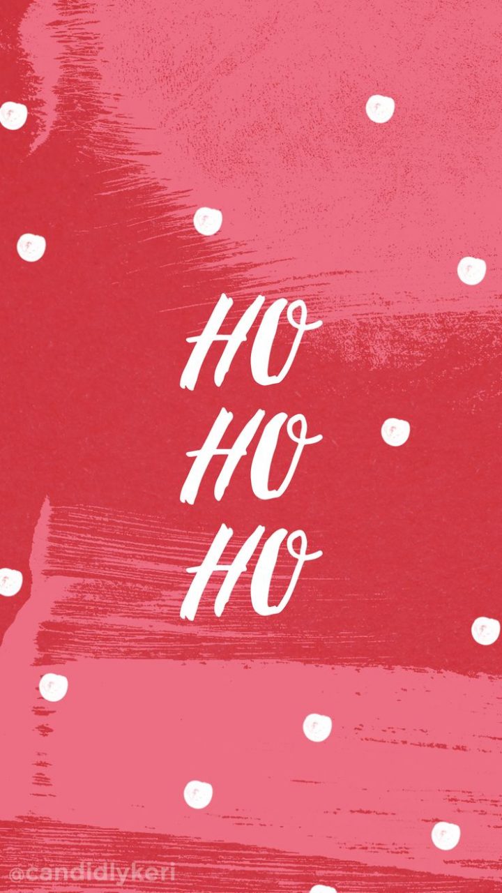 Ho Ho Ho Red Holiday Christmas Background Wallpaper - Nova Godina Wlpaper Phon , HD Wallpaper & Backgrounds