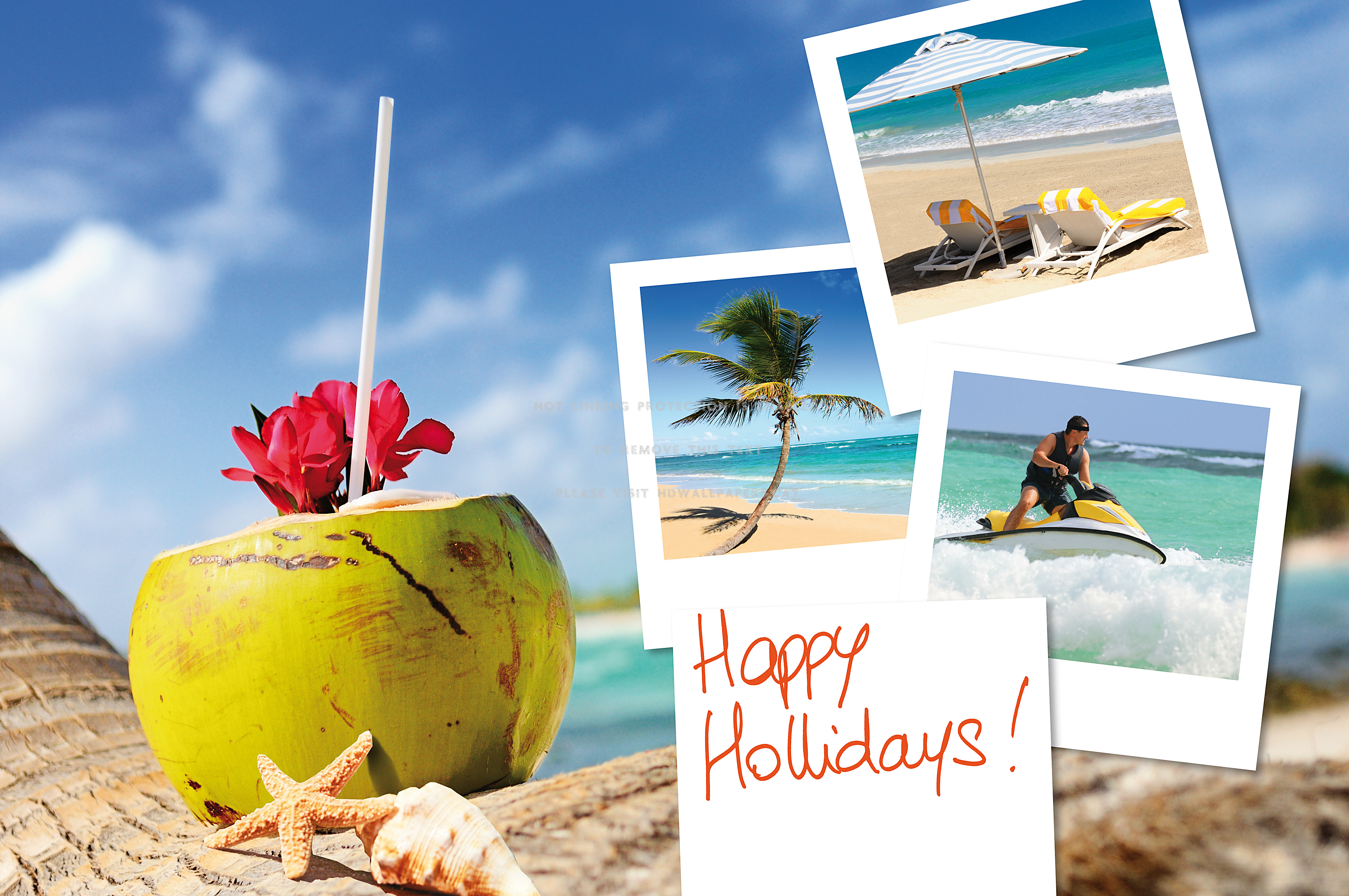 Happy Summer Holidays Beach , HD Wallpaper & Backgrounds