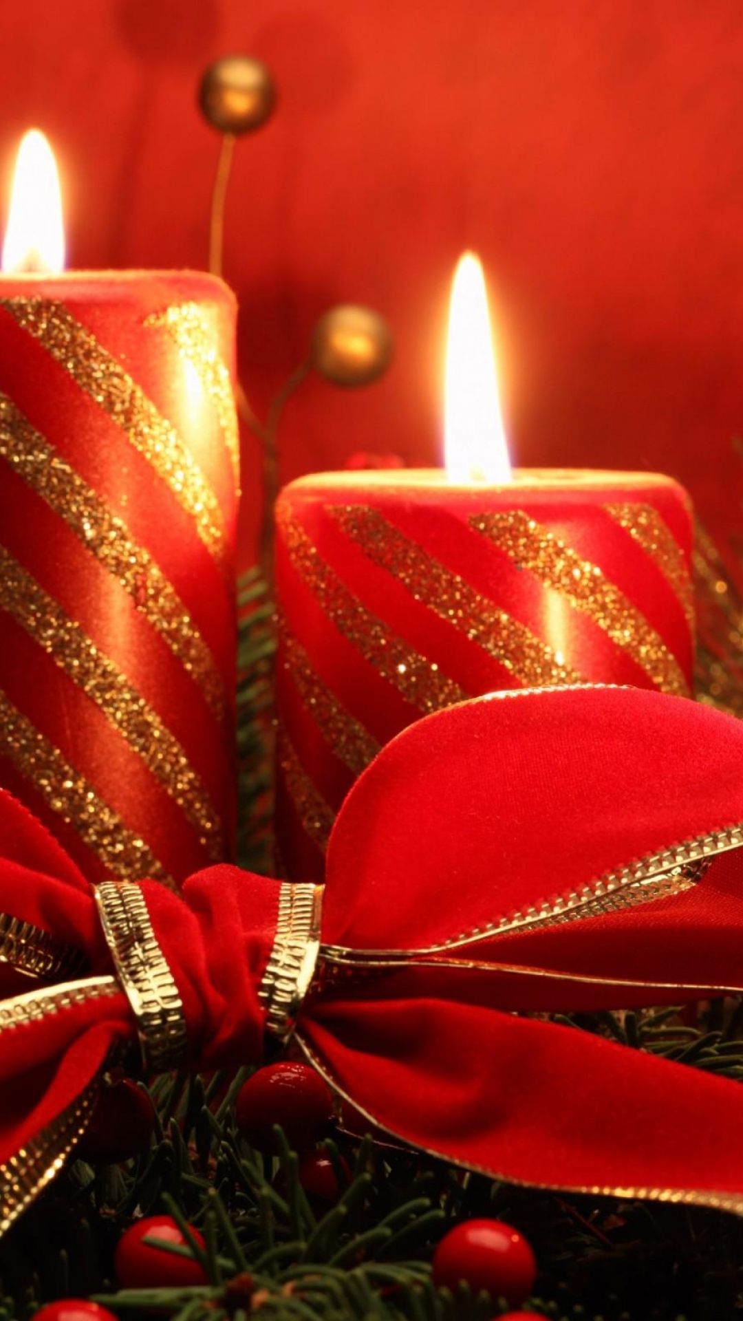 Christmas Candle Phone Wallpaper Hd , HD Wallpaper & Backgrounds