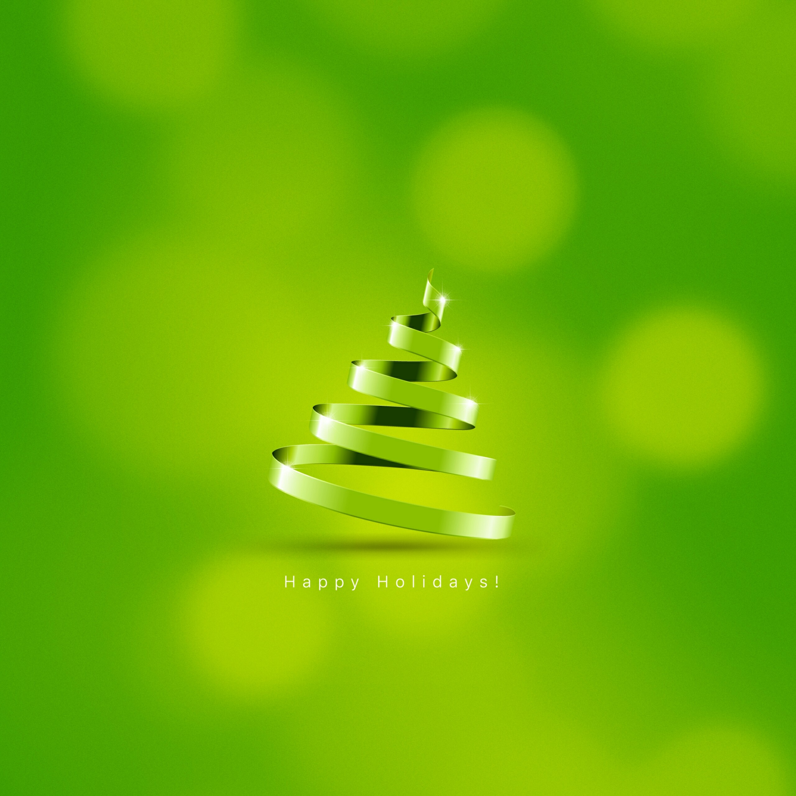 A Green Happy Holidays Events Qhd Wallpaper - Christmas Tree , HD Wallpaper & Backgrounds