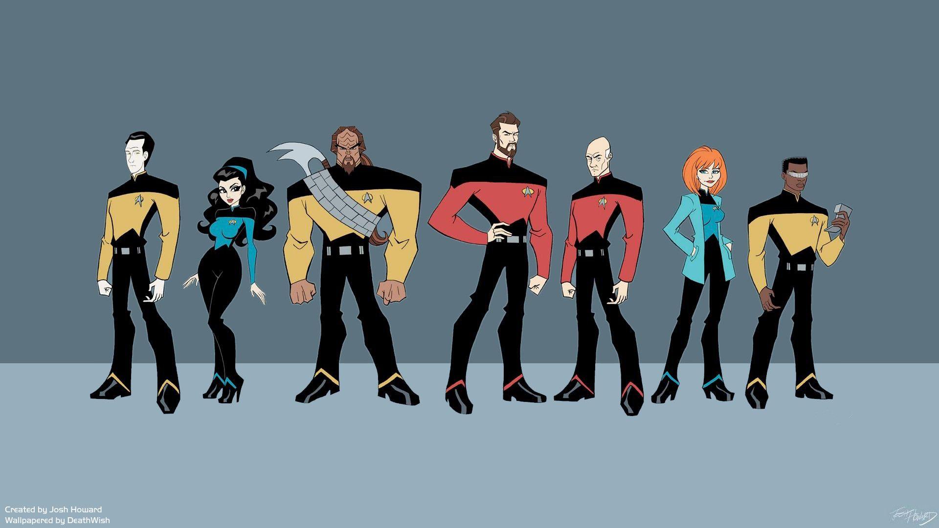 Star Trek Wallpapers And Backgrounds - Star Trek Anime Style , HD Wallpaper & Backgrounds