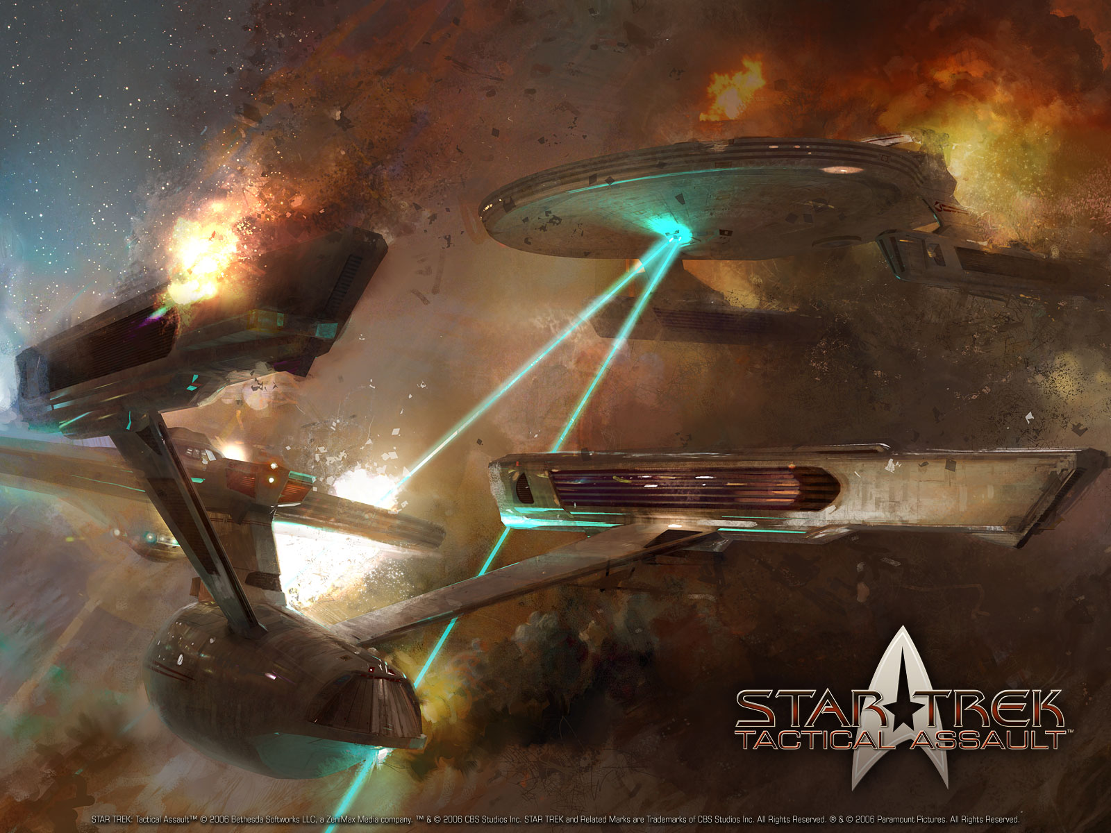 Wallpaper - Uss Enterprise Star Trek Battle , HD Wallpaper & Backgrounds