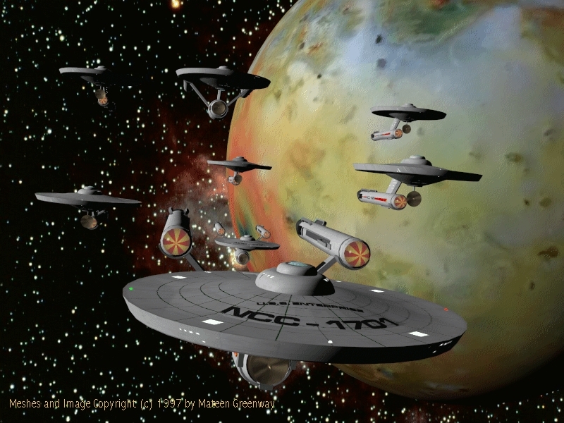 Starfleet - Star Trek 23rd Century Ships , HD Wallpaper & Backgrounds