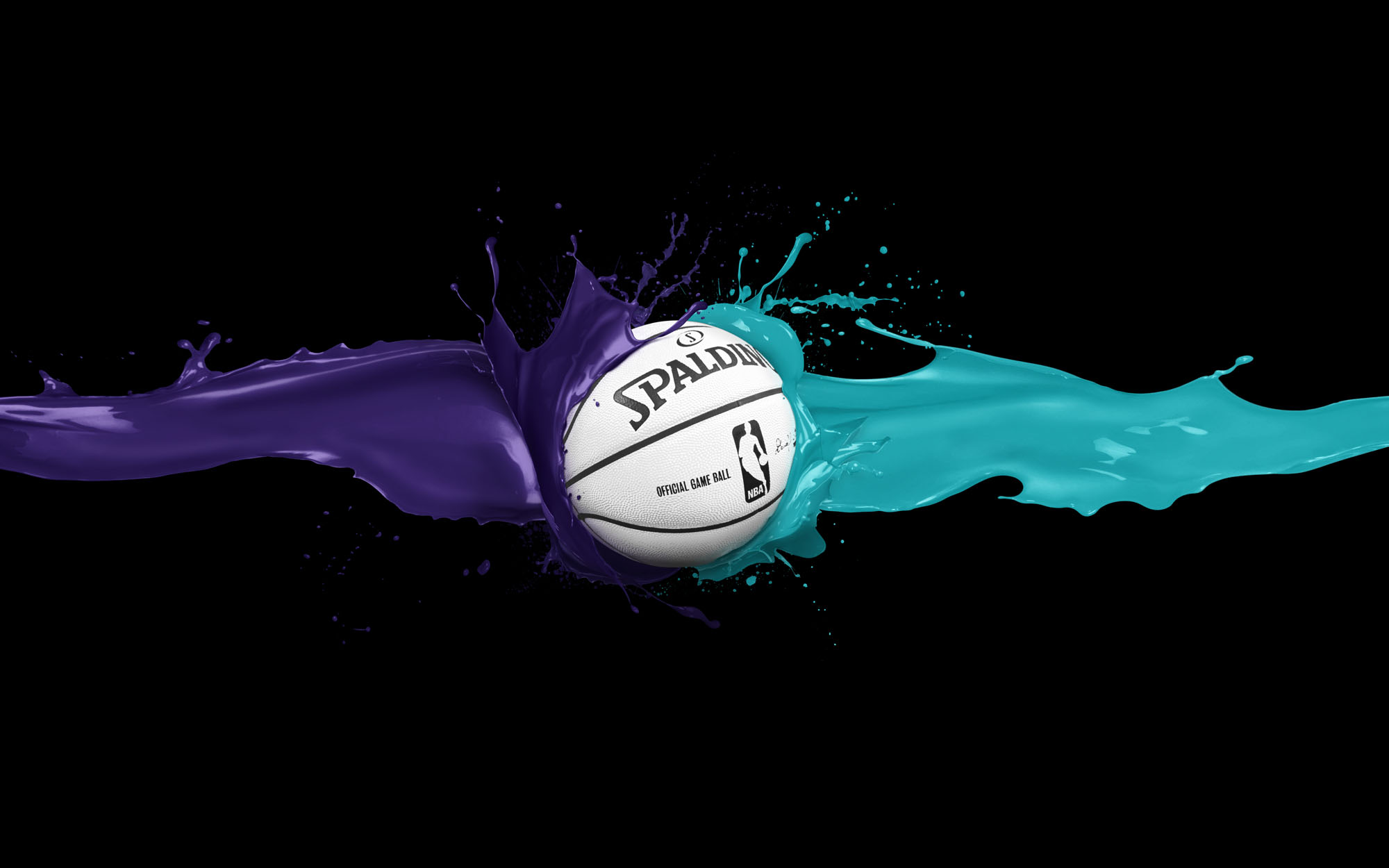 Charlotte Hornets Ball Spalding Wallpaper, Where You - Charlotte Hornets Mac Background , HD Wallpaper & Backgrounds