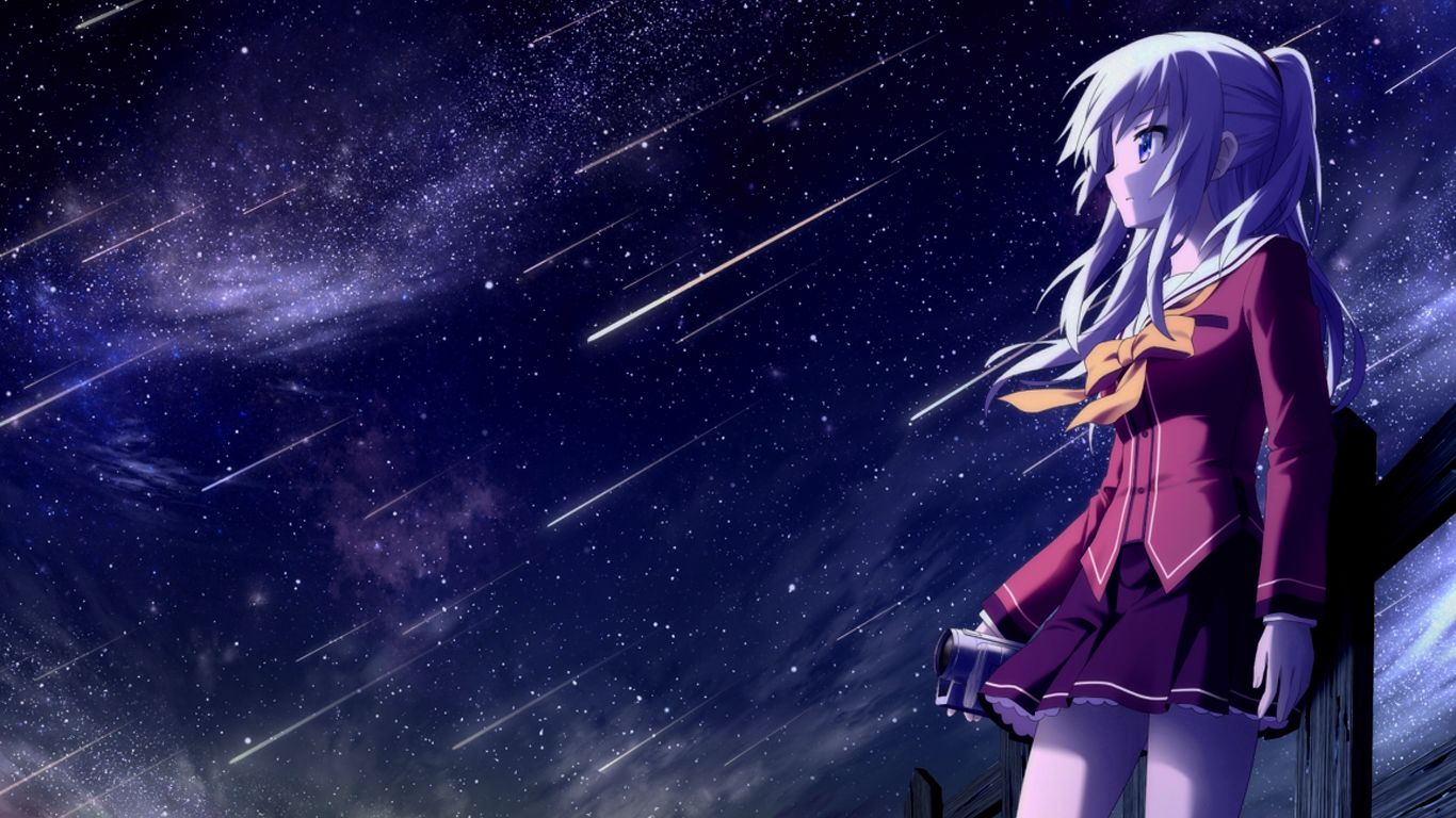 Charlotte Wallpapers Hdq Cover Charlotte Wallpaper - Charlotte Anime Background , HD Wallpaper & Backgrounds