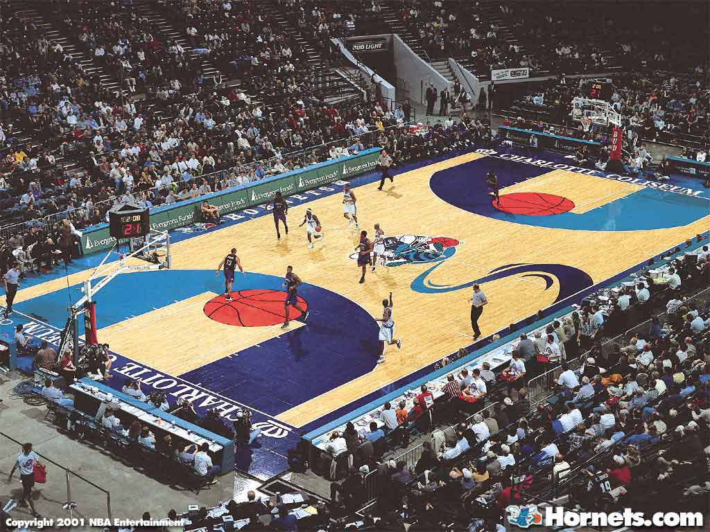 New Orleans Hornets 1024*768 No - Charlotte Hornets Court 90s , HD Wallpaper & Backgrounds
