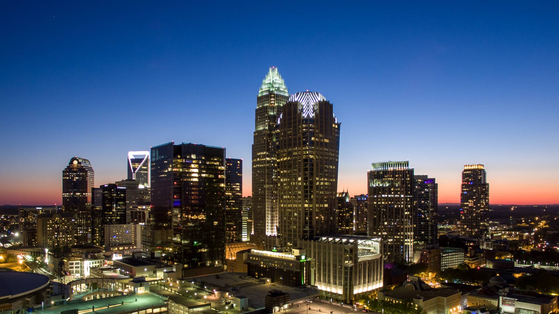 Some Fresh Wallpaper Of Uptown Charlotte [1920x1080] - Charlotte Nc , HD Wallpaper & Backgrounds