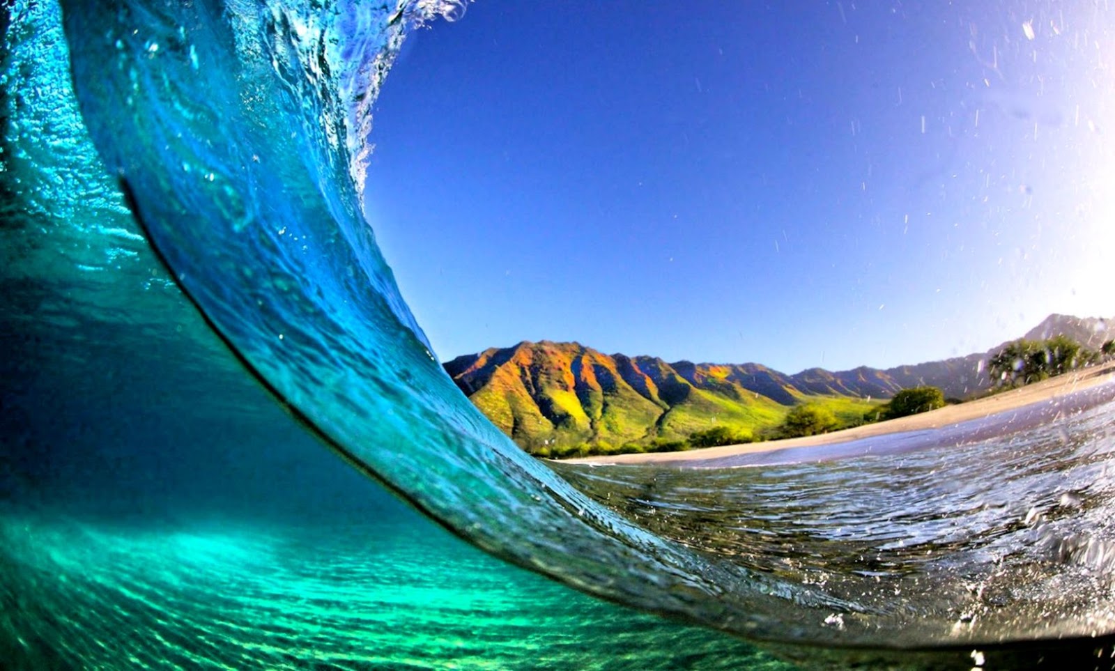 Beaches Beach Beautiful Island Mountains Kauai Summer - Beautiful Beach , HD Wallpaper & Backgrounds