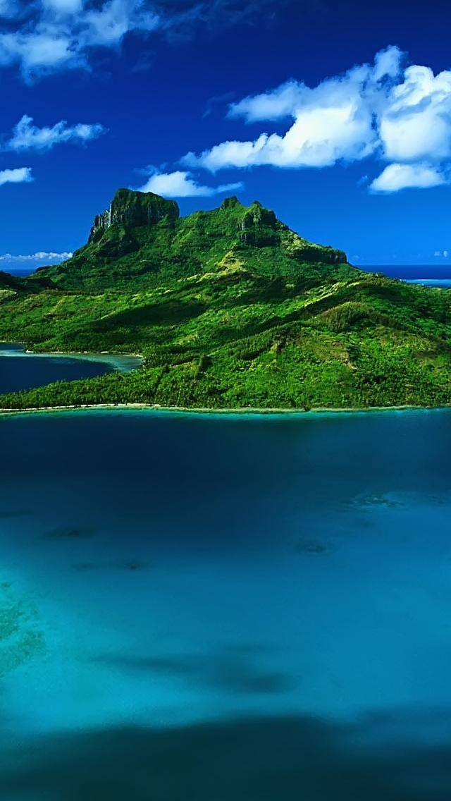 Beautiful Green Island Iphone Se Wallpaper - Beautiful Wallpapers For Iphone Se , HD Wallpaper & Backgrounds