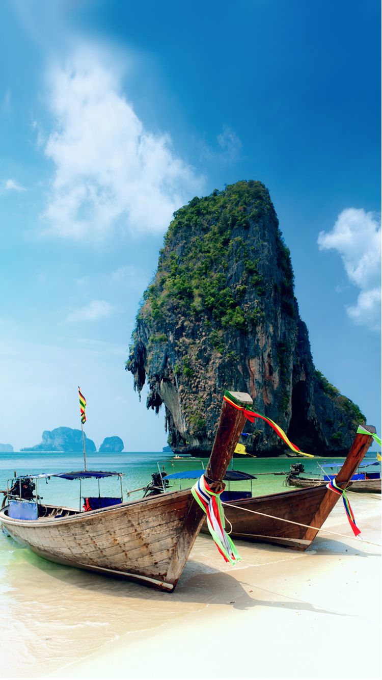 Krabi Island Thailand Beach Iphone 6 Wallpaper - Thailand Wallpaper Iphone , HD Wallpaper & Backgrounds