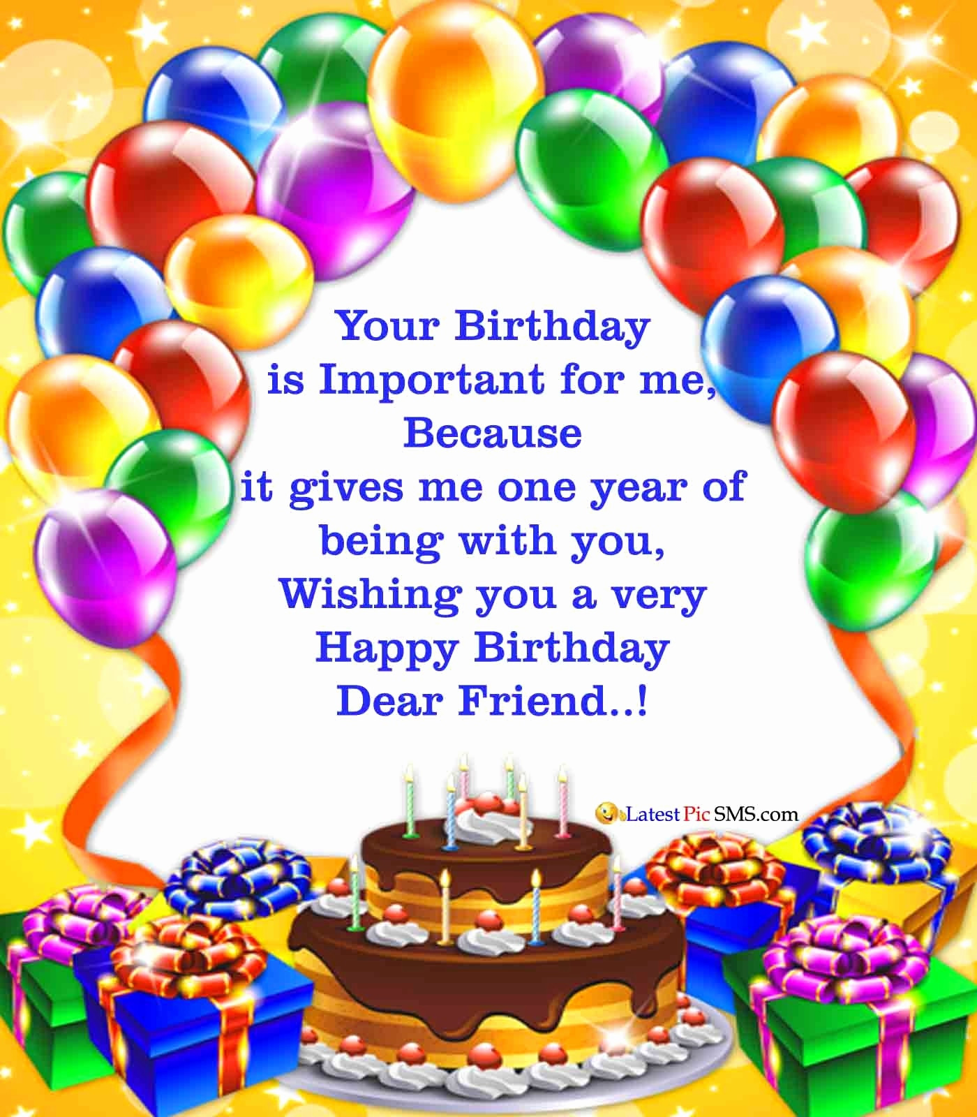Birthday Wishes For Friend Images -happy Birthday Wishes - Happy ...