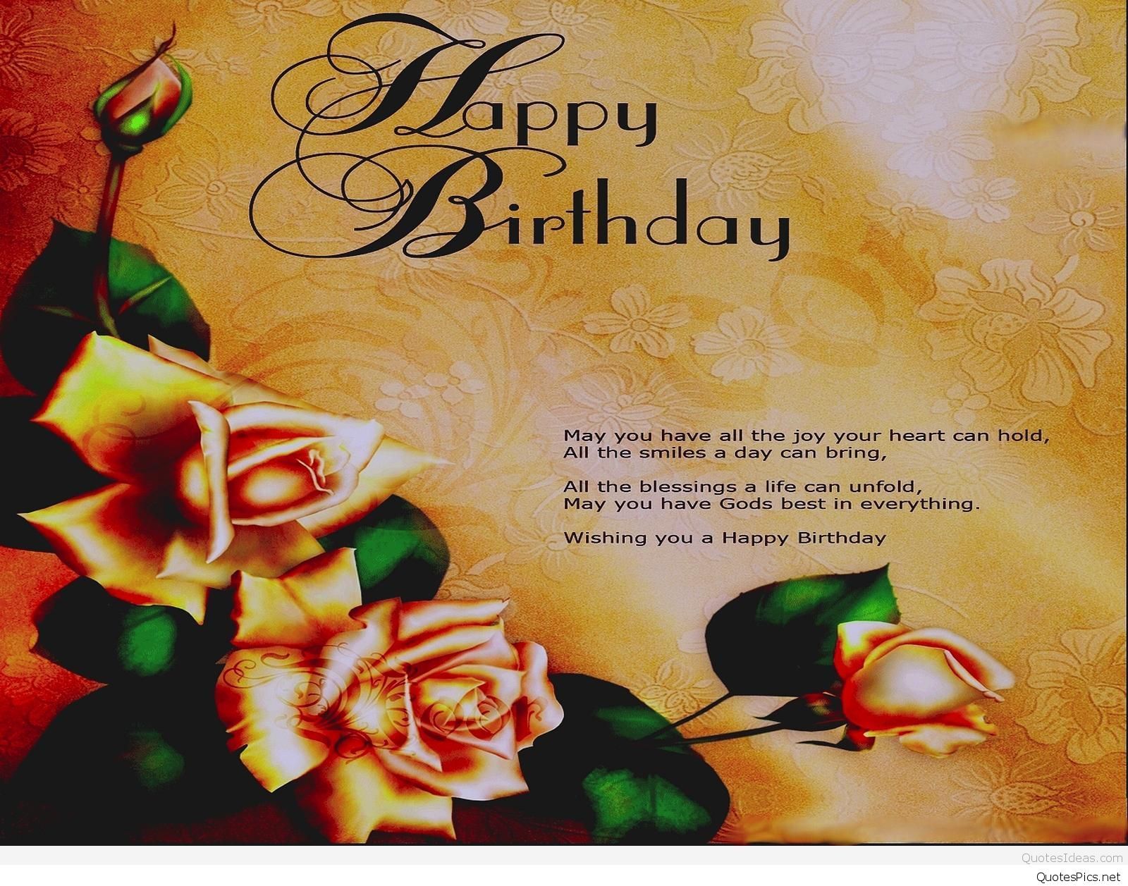 Birthday Cards Quotes And Wishes Wallpapers - Happy Birth Day Wish Hd , HD Wallpaper & Backgrounds
