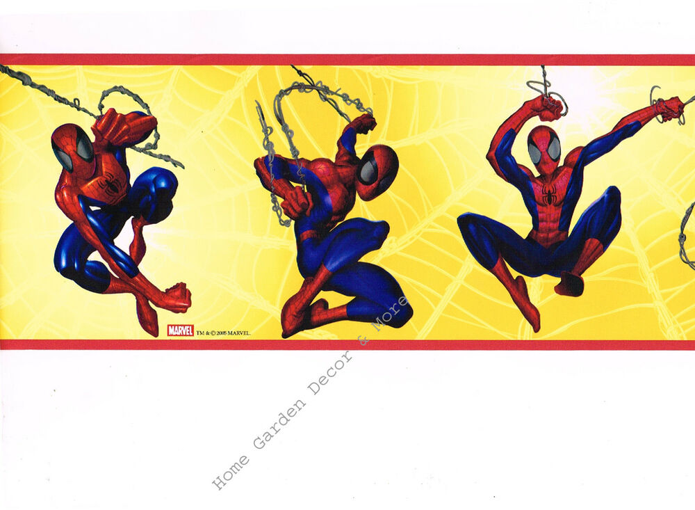 Details About Marvel Comics Spiderman Super Hero On - Spiderman Border , HD Wallpaper & Backgrounds