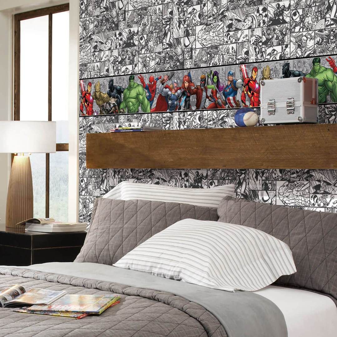 Add A Little Magic To A Room And Give Walls A Fresh, - York Wallcoverings Marvel , HD Wallpaper & Backgrounds