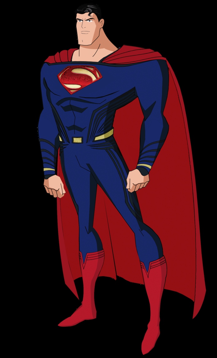 Updated Dawn Of Justice Superman Jlu Style By Alexbadass - Cartoon , HD Wallpaper & Backgrounds
