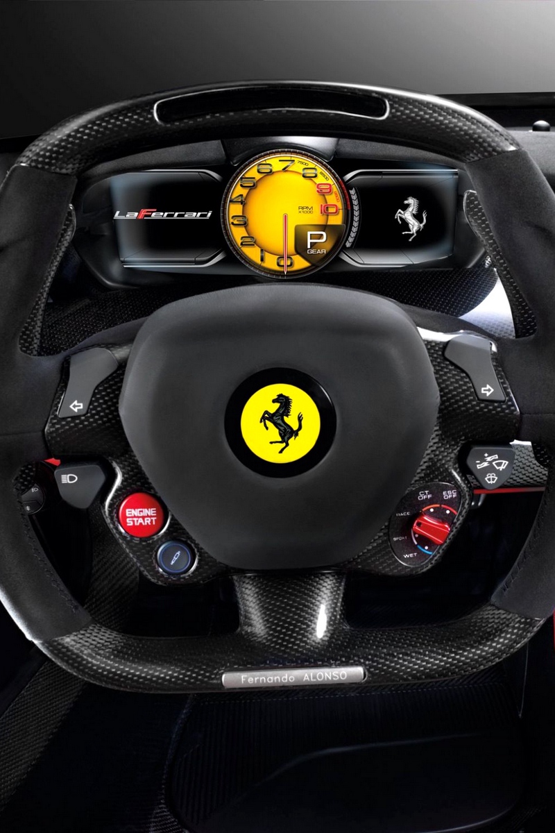 Wallpaper Ferrari, Laferrari, Salon, Auto, Wheel - Laferrari Steering Wheel , HD Wallpaper & Backgrounds