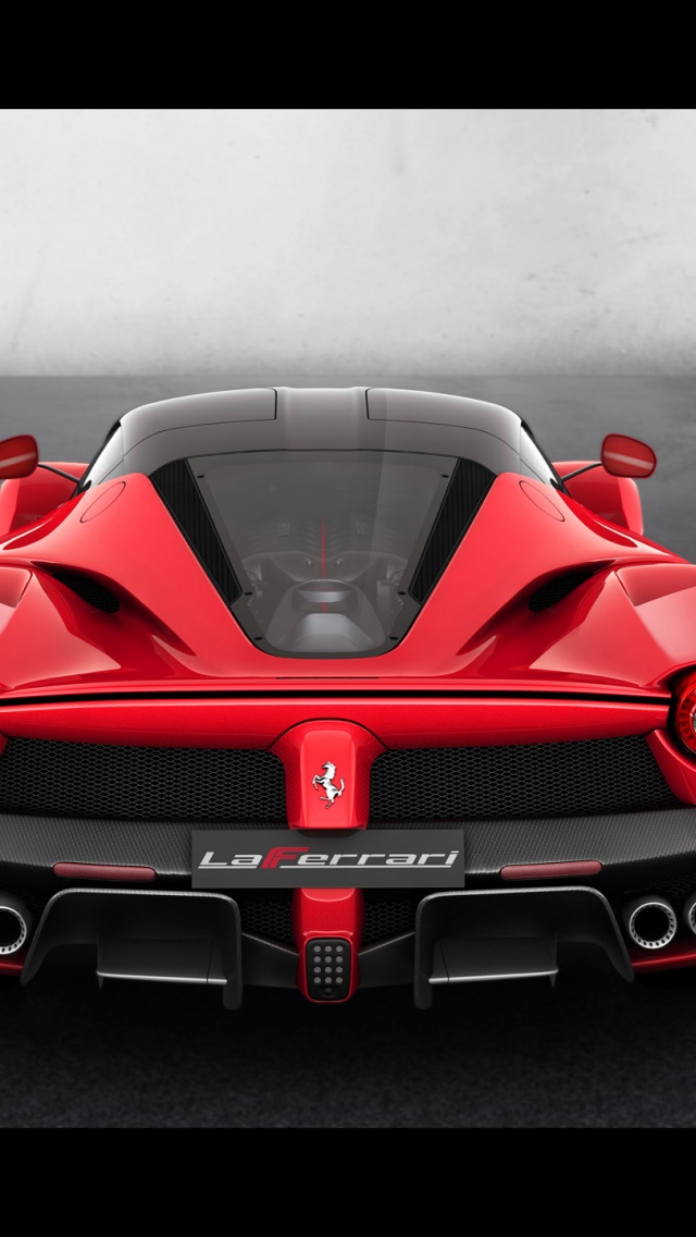 2013 Red Ferrari Laferrari Studio Rear Top Angle Iphone - Most Expensive Ferrari 2017 , HD Wallpaper & Backgrounds