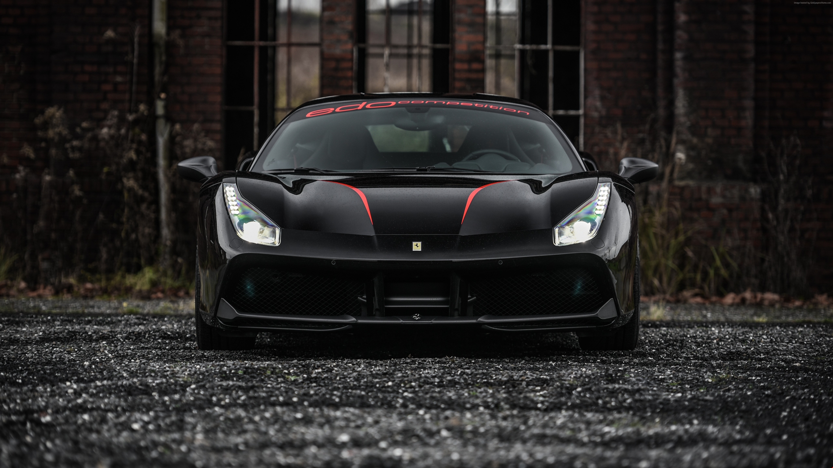 Ferrari 488 Gtb Black Wallpaper For Android Is 4k Wallpaper - Ferrari 488 Gtb Black , HD Wallpaper & Backgrounds