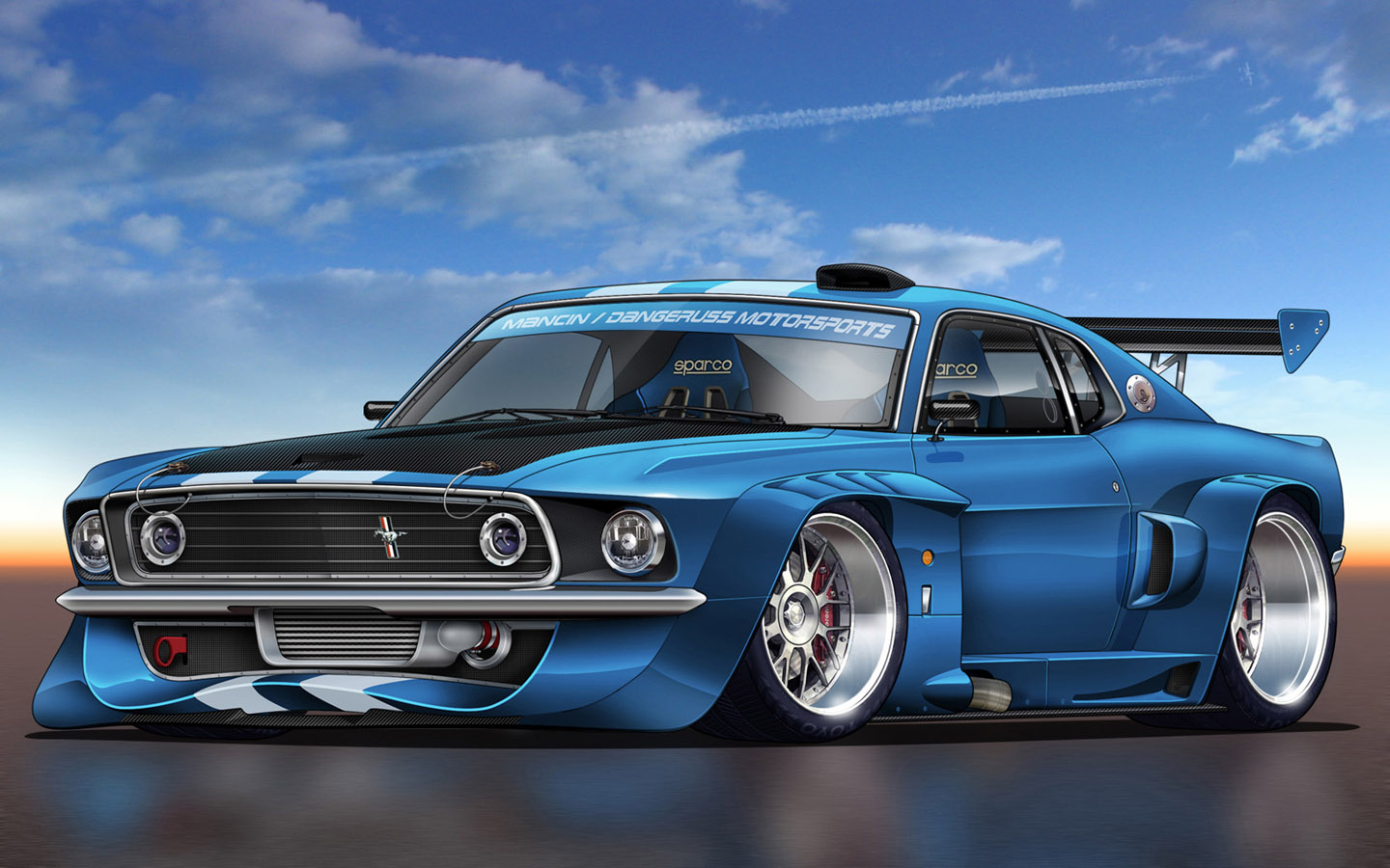 Wallpapers Sports Cars Super Mustangs - Free Screensavers Of Cars , HD Wallpaper & Backgrounds