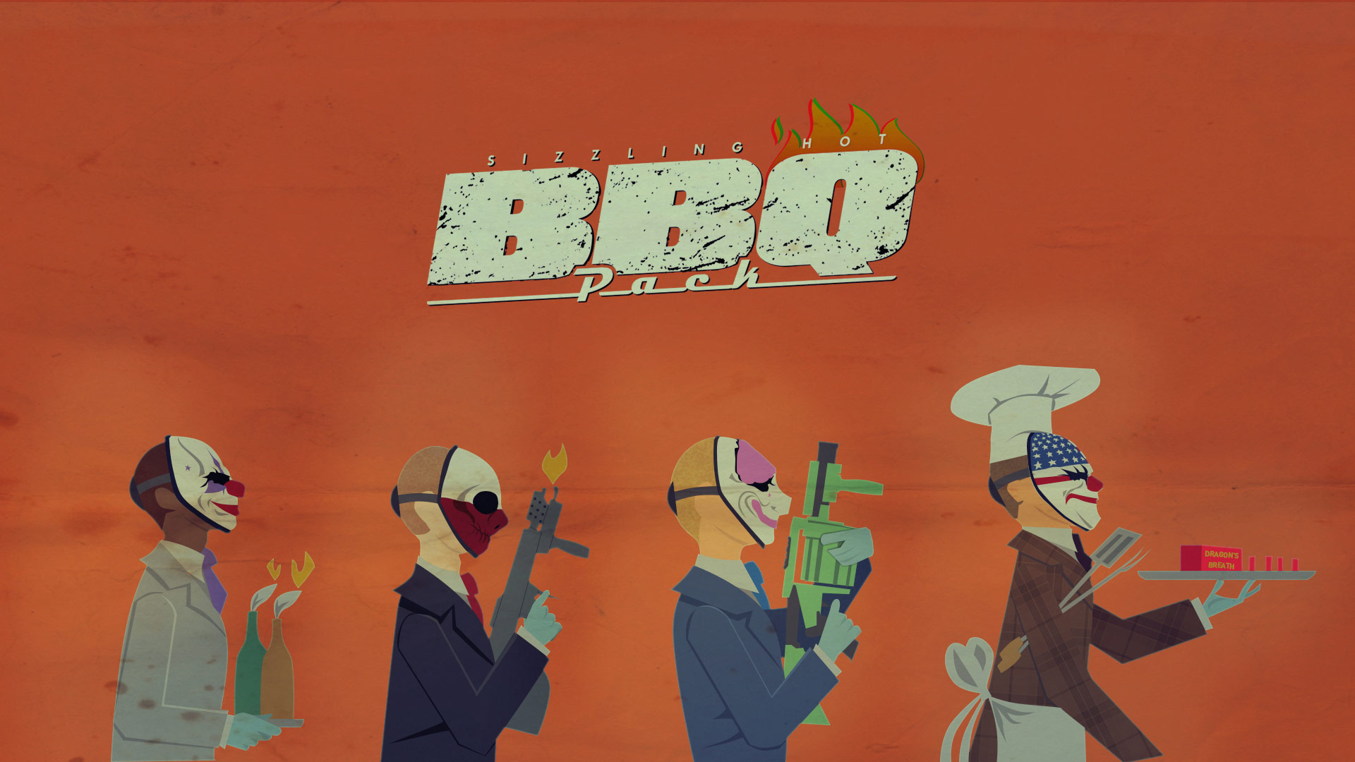 Payday 2 Wallpaper - Payday 2 Bbq Pack , HD Wallpaper & Backgrounds