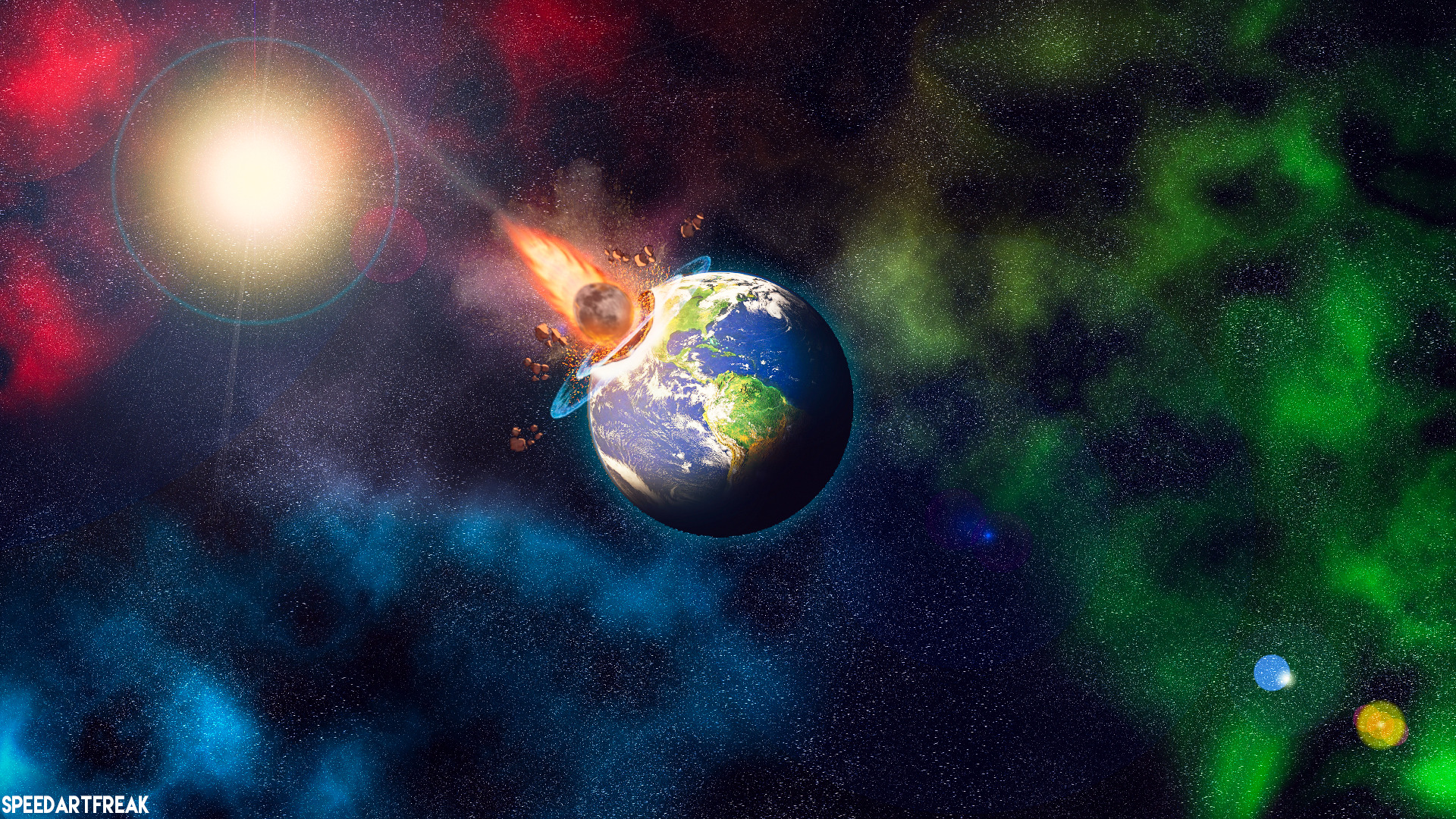 Universe, Rgb, Photoshopped, Adobe Photoshop, Earth, - Rgb Space , HD Wallpaper & Backgrounds