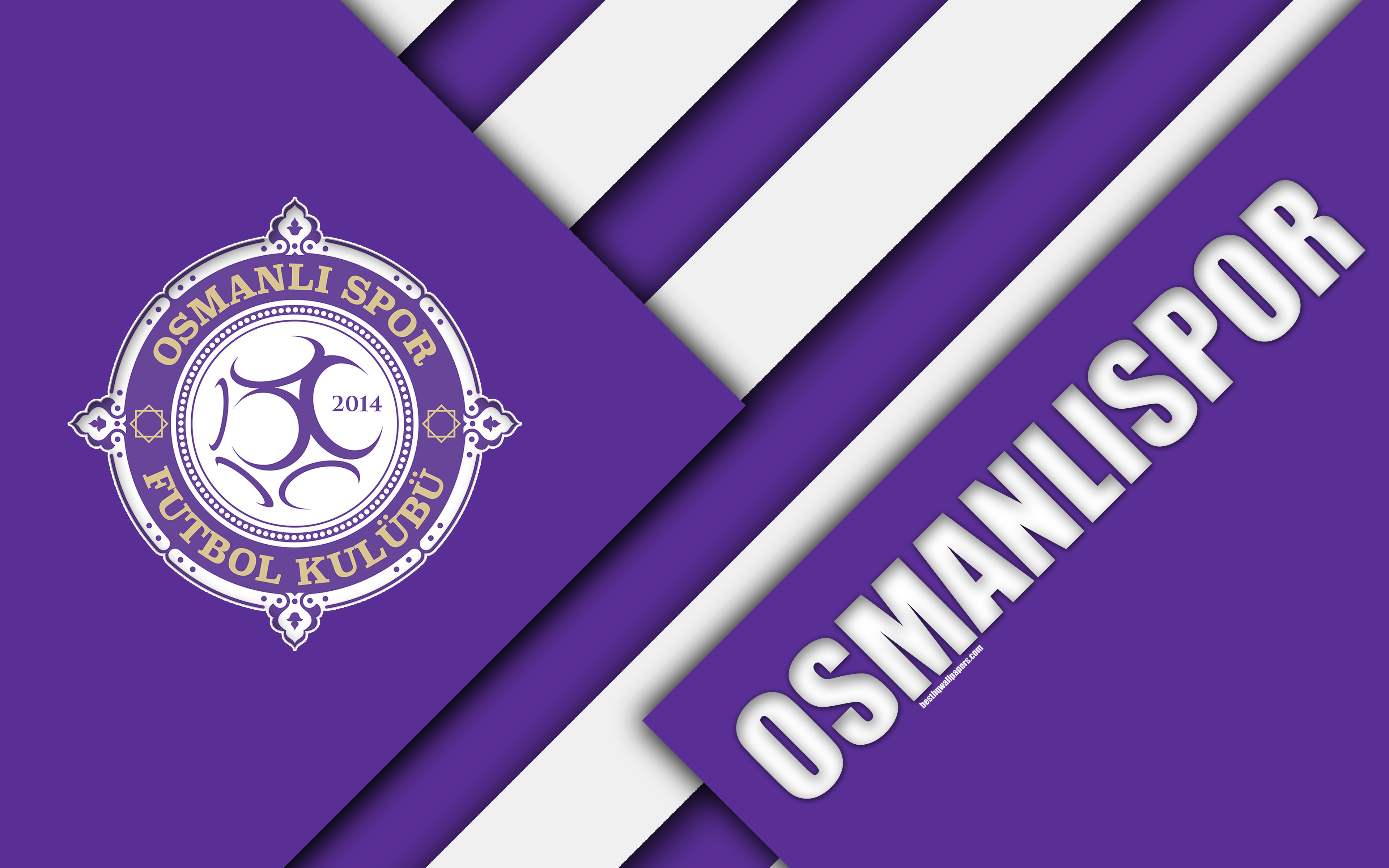 Osmanlispor Fc, Emblem, 4k, Material Design, Logo, - Osmanlispor Fc Logo , HD Wallpaper & Backgrounds