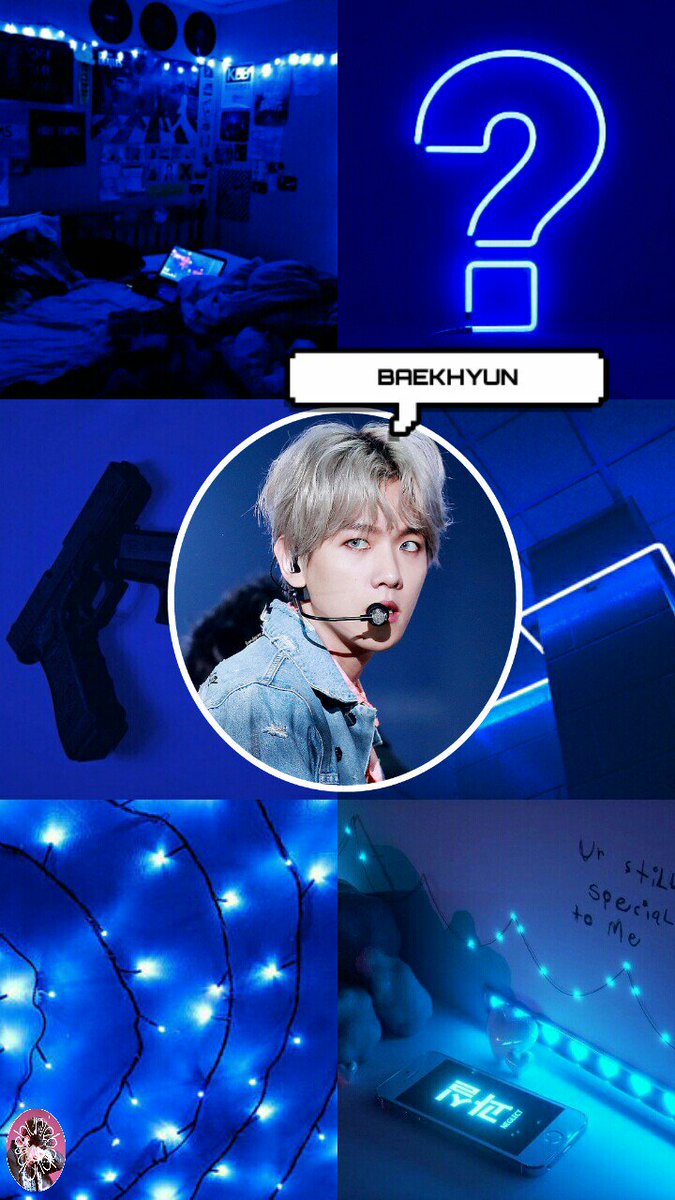 Aesthetic Blue Baekhyun Wallpaper/lockscreen - Revolver , HD Wallpaper & Backgrounds