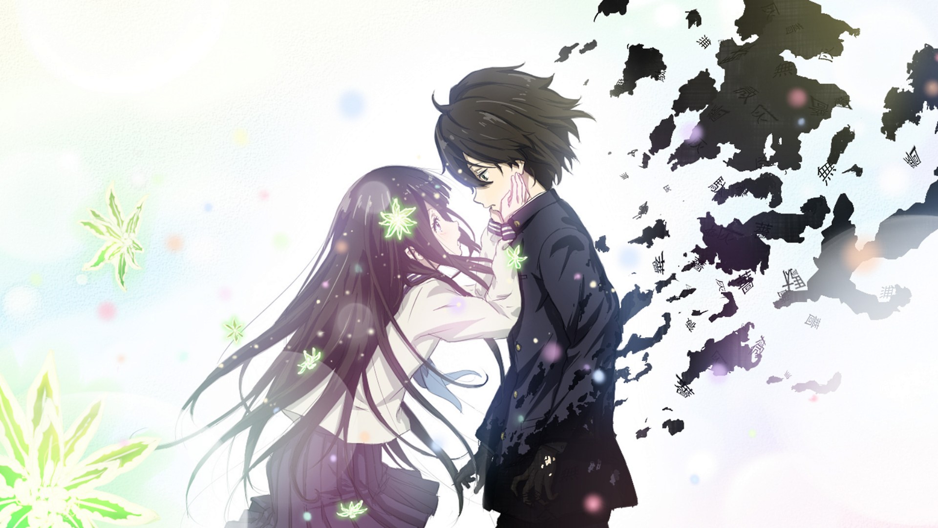 Hyouka Wallpaper - Anime Boy And Girl Sad , HD Wallpaper & Backgrounds