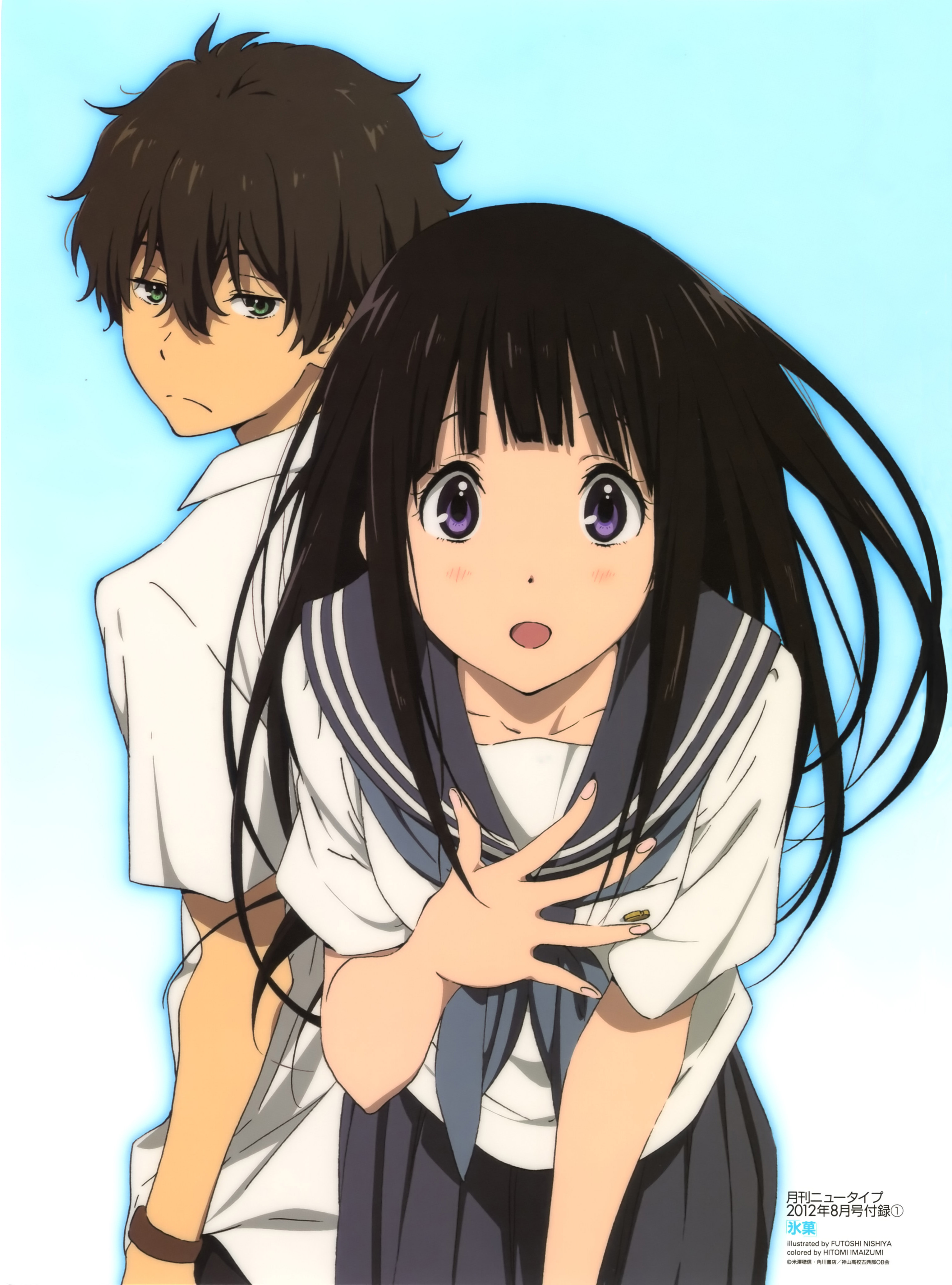 Wallpaper And Scan Gallery - Anime Hyouka , HD Wallpaper & Backgrounds