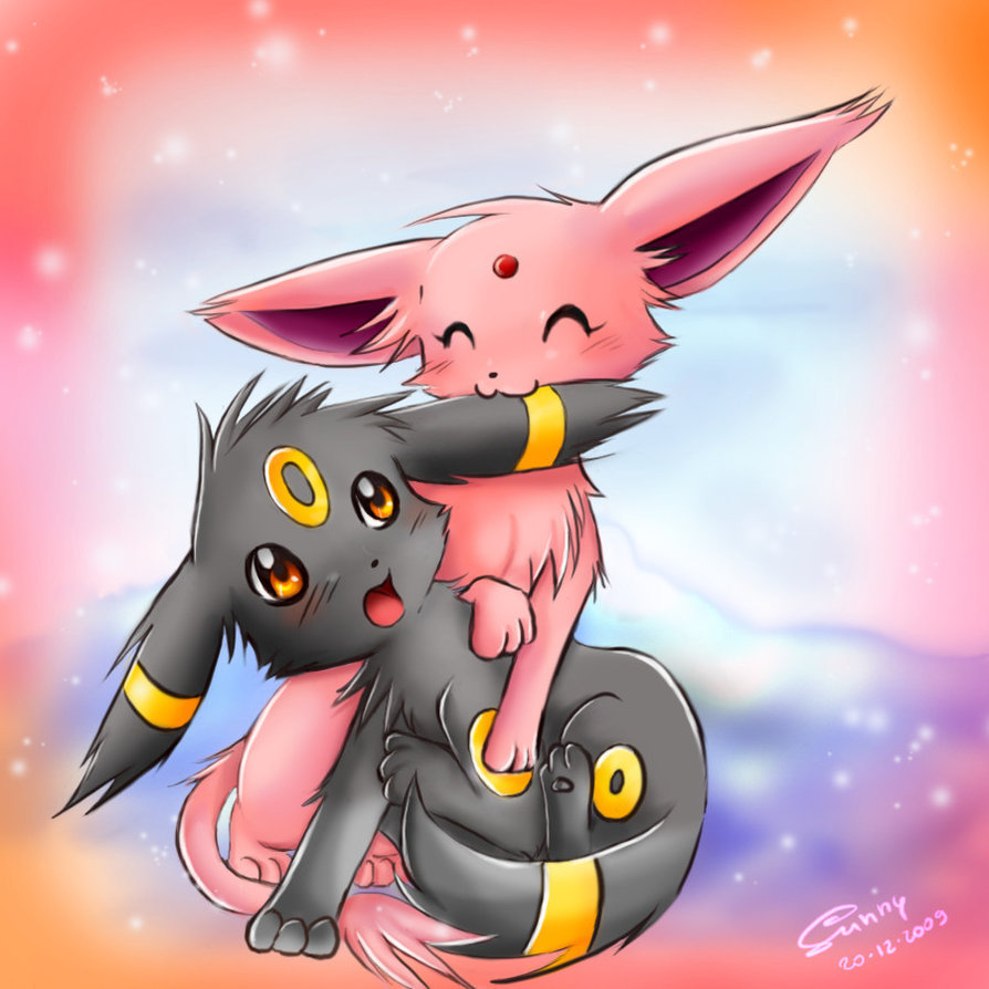 Espeon Images Espeon And Umbreon Hd Wallpaper And Background - Umbreon And Espeon Love , HD Wallpaper & Backgrounds