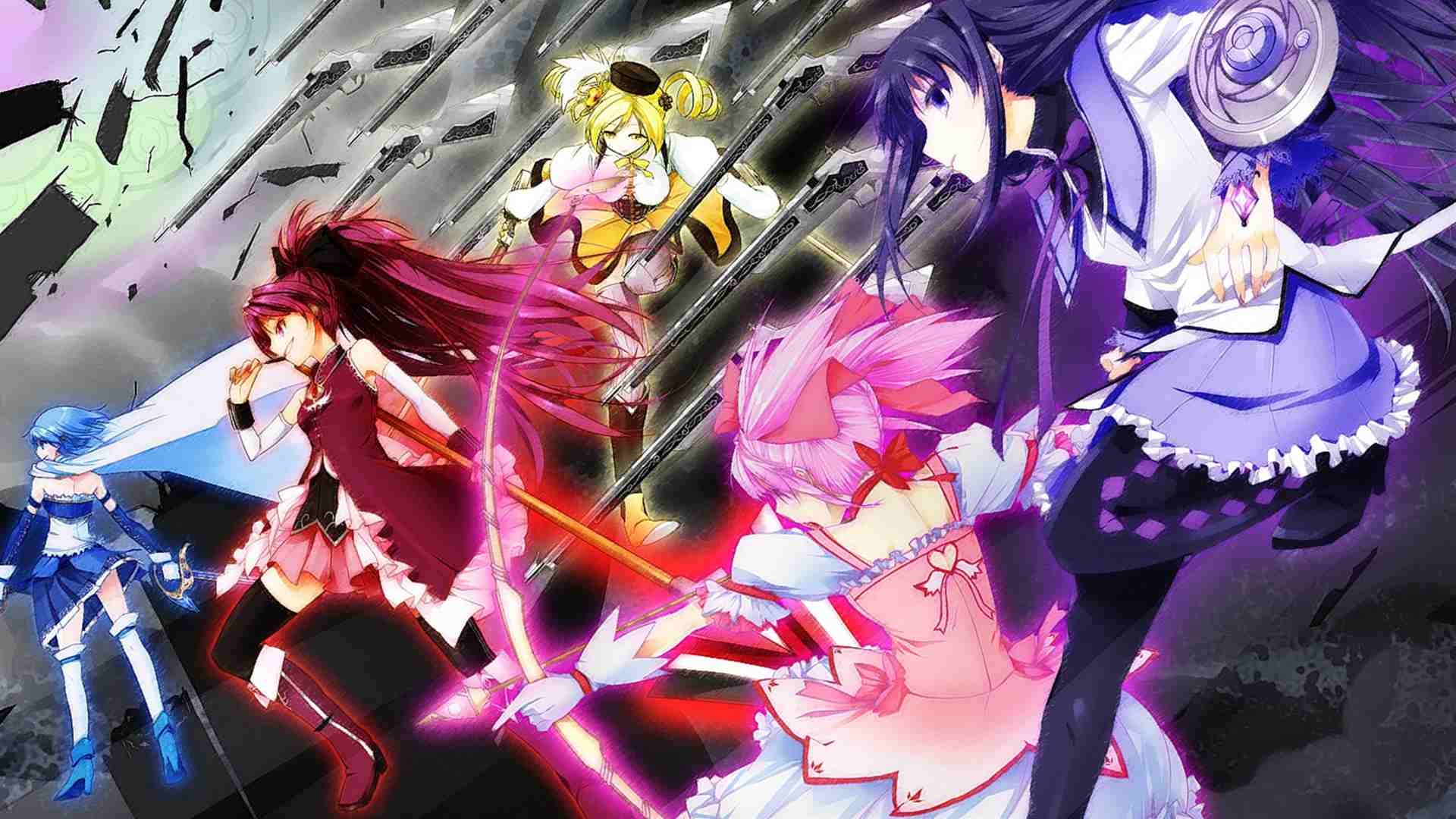 Puella Magi Madoka Magica Hd Wallpaper - Mahou Shoujo Madoka Kaname Magica , HD Wallpaper & Backgrounds