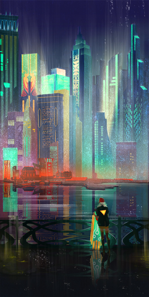 Gaming - Environment Transistor Concept Art , HD Wallpaper & Backgrounds