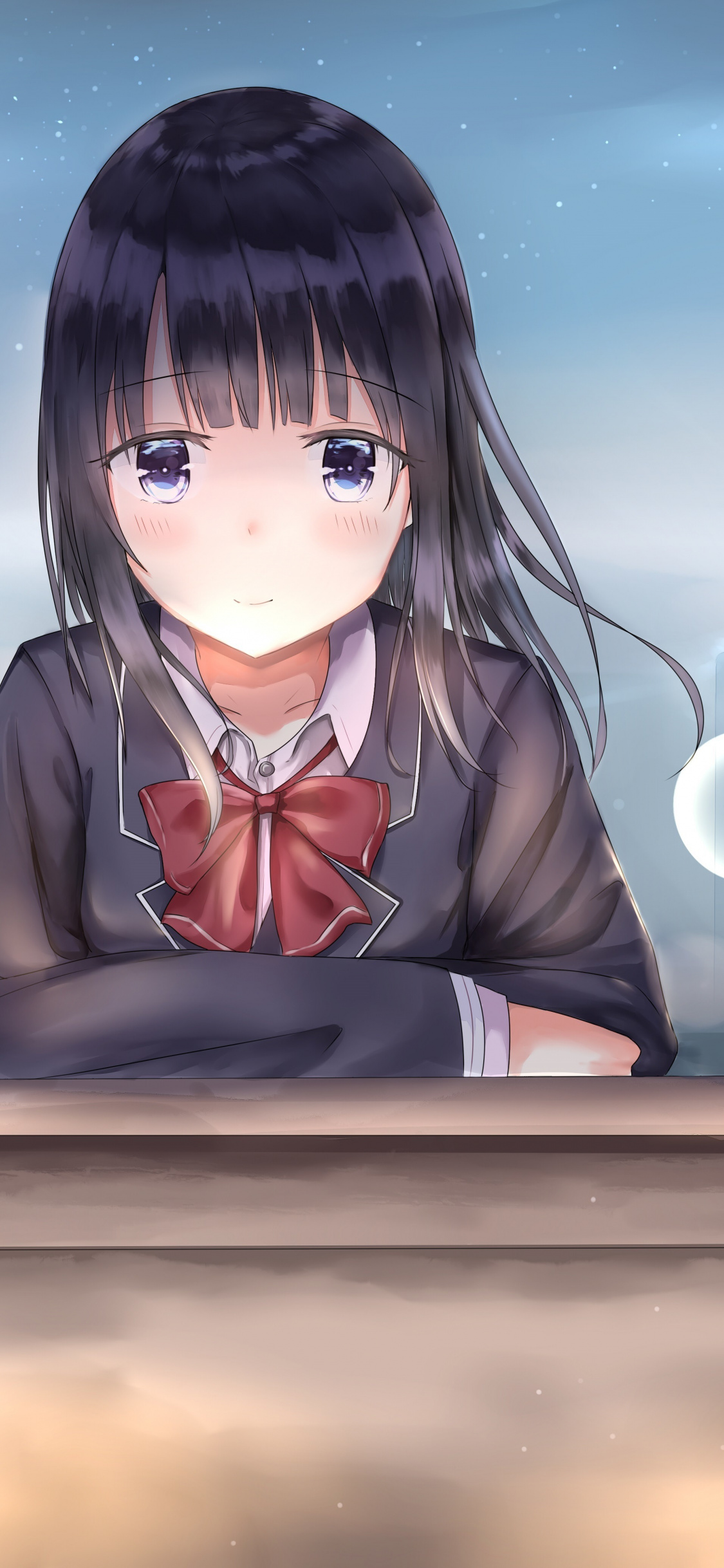 School Uniform Anime Girl Cute Sad Wallpaper Sad Anime Girl