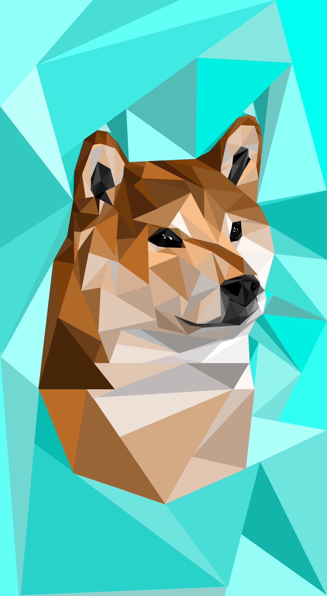 Best Freaky Dog Digital Art Wallpaper - Shiba Inu , HD Wallpaper & Backgrounds