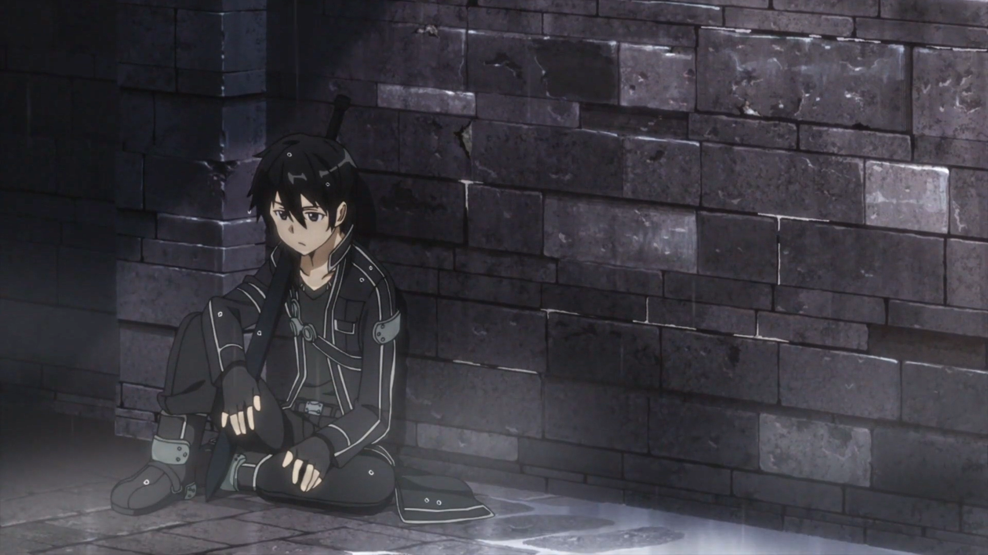 Sad Kirito Wallpaper - Kirito Wallpaper Sad , HD Wallpaper & Backgrounds