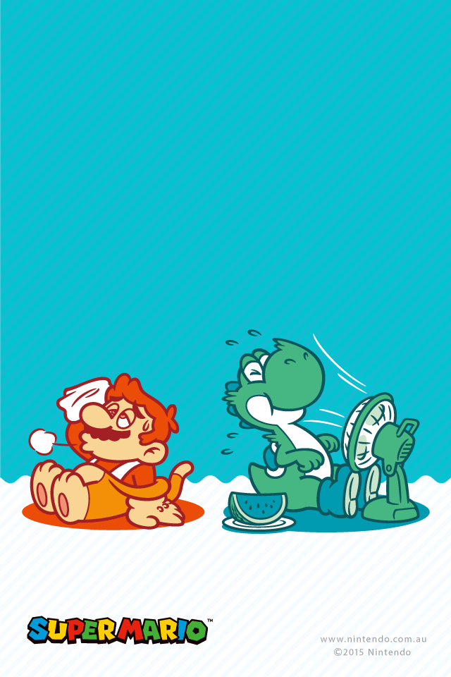 Nintendo Of Australia Releases Adorable Mario And Yoshi - Iphone 4 Wallpaper Nintendo , HD Wallpaper & Backgrounds