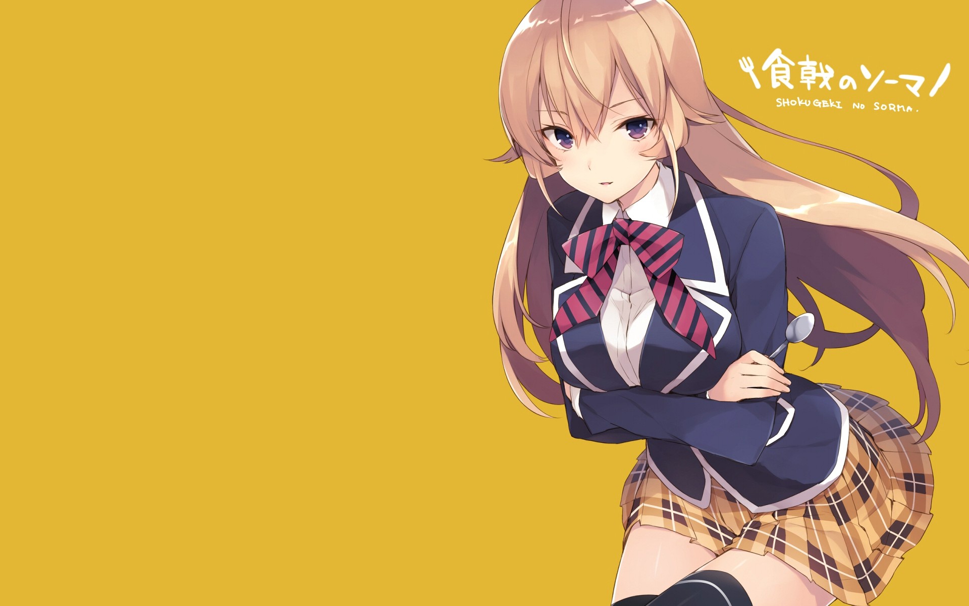 #shokugeki No Souma, #thigh-highs, #nakiri Erina, #anime - Shokugeki No Soma Erina Nakiri , HD Wallpaper & Backgrounds